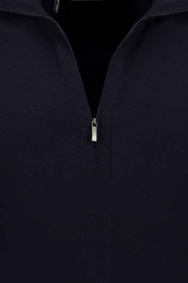 Maerz herenvest donkerblauw met rits