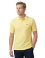 polo Lacoste geel effen katoen normale fit