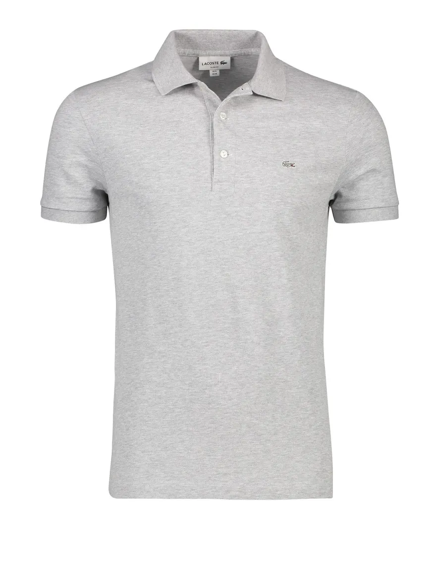 Poloshirt Lacoste grijs slim fit