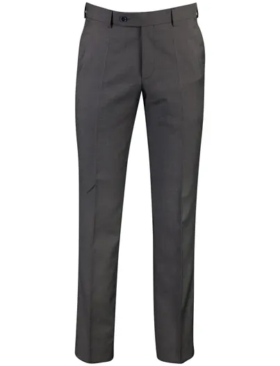 Roy Robson Broek Roy Robson scheerwol antraciet flatfront