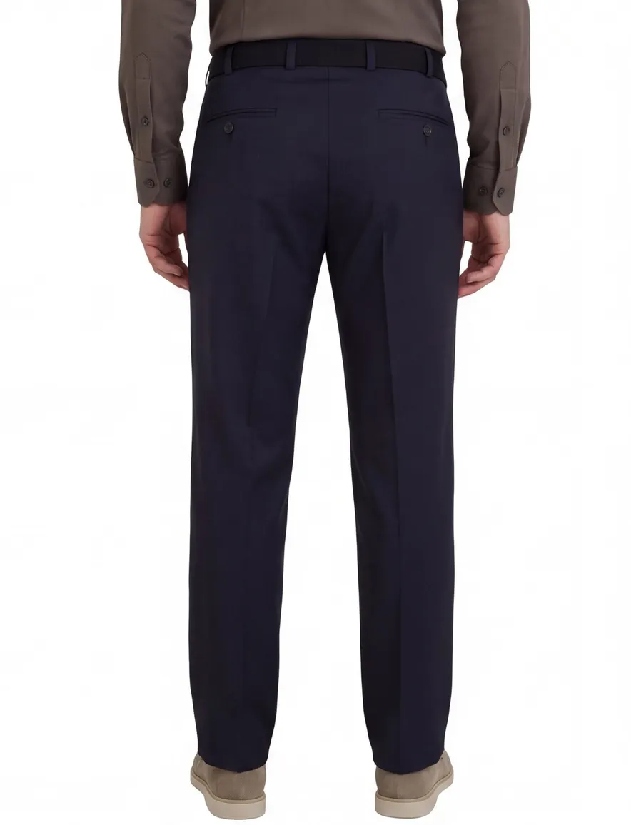 M.E.N.S. broek Madrid donkerblauw met riem