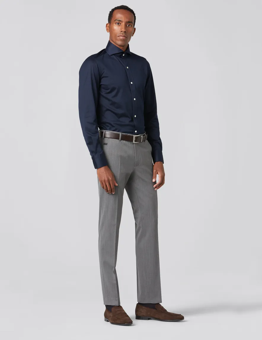Meyer Pantalon wol grijs BONN Art. 9-2500-06