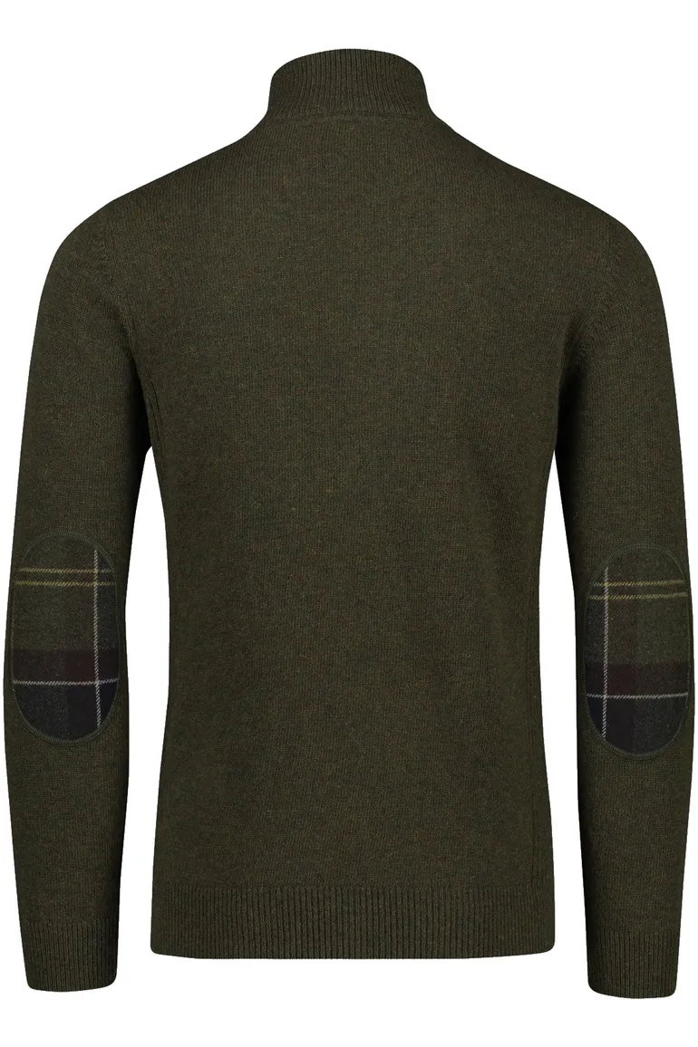 Barbour holden trui gemeleerd donkergroen wol