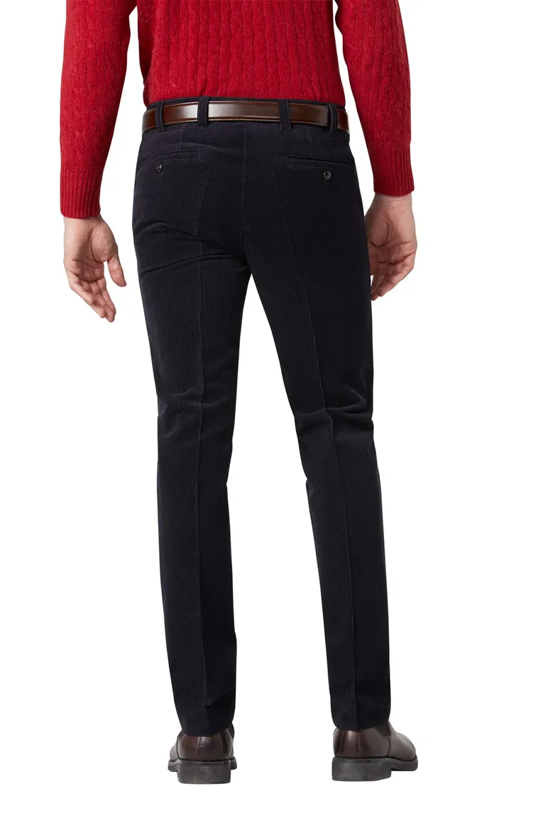 Meyer wolcord pantalon Roma marine corduroy
