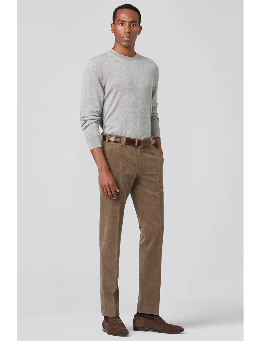 Meyer wolcord broek camel Roma