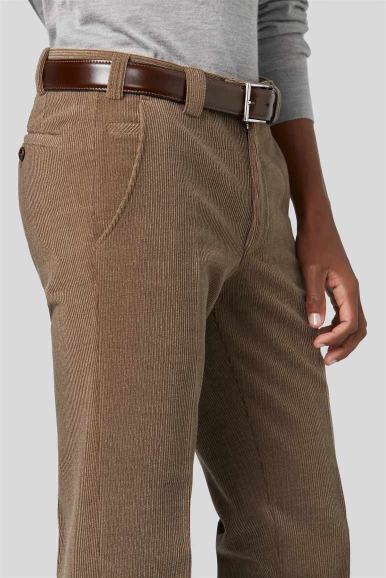 Meyer wolcord broek camel Roma