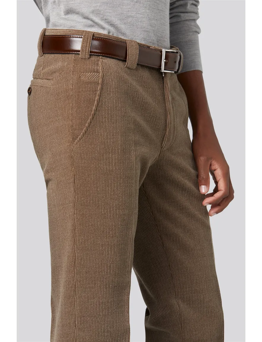 Meyer wolcord broek camel Roma