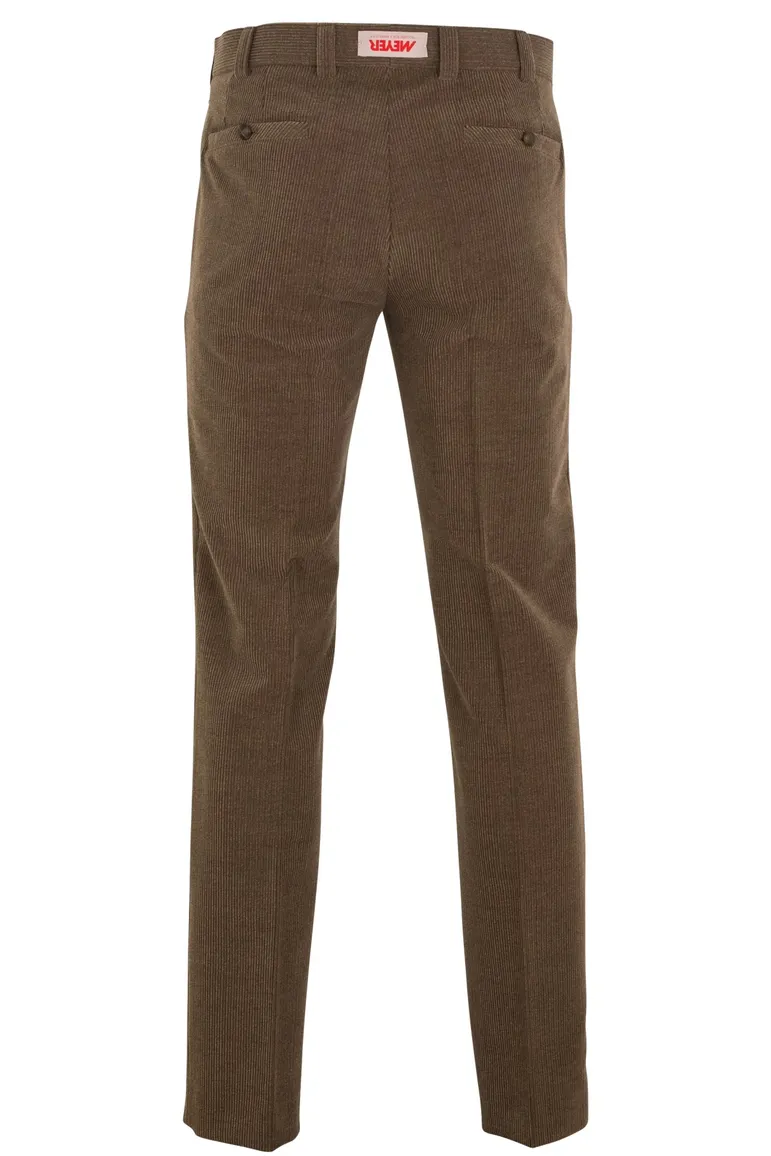Meyer wolcord broek camel Roma