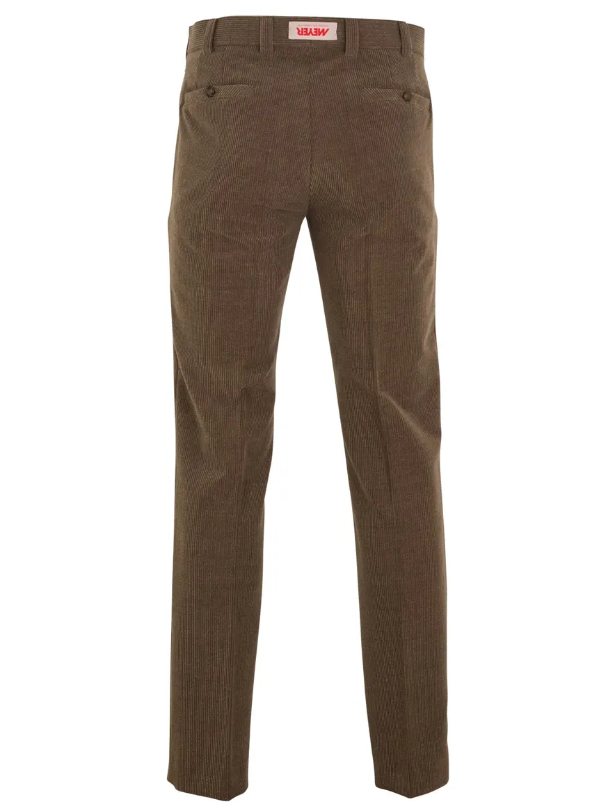 Meyer wolcord broek camel Roma