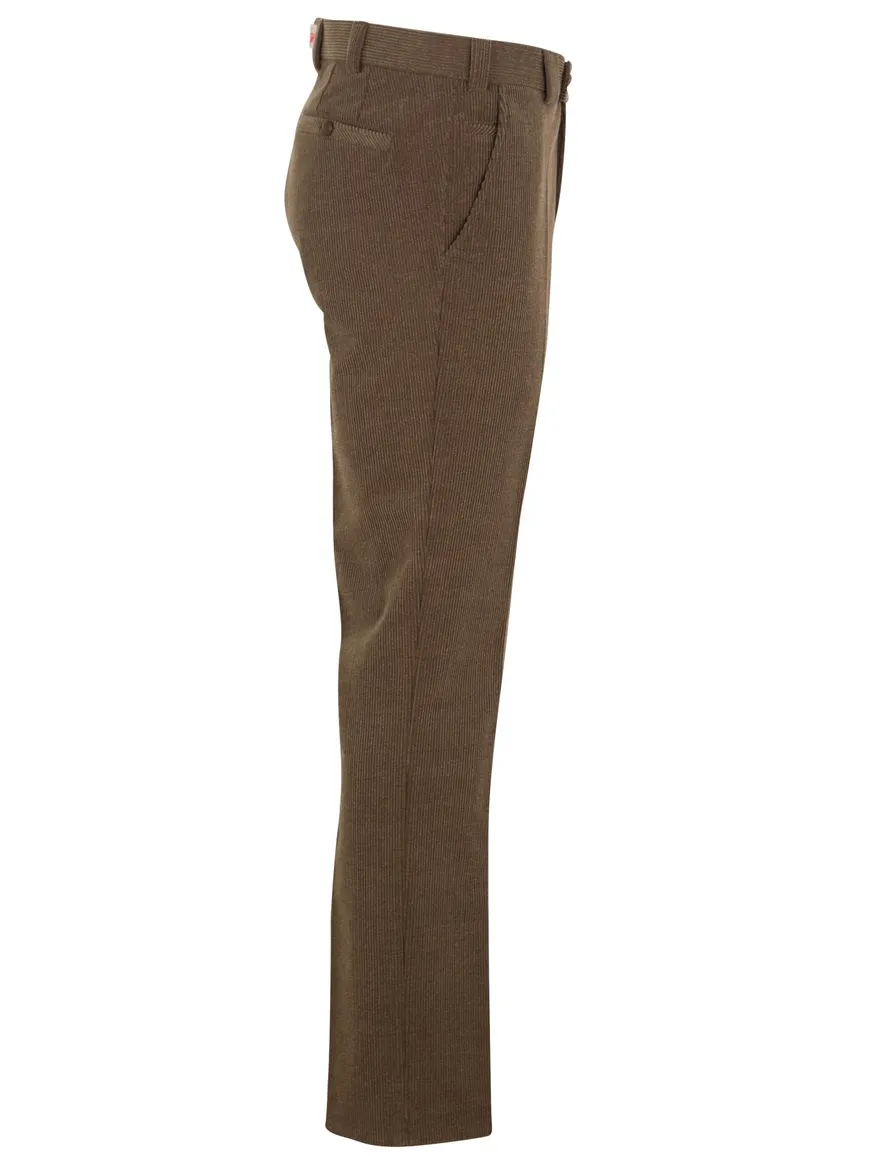 Meyer wolcord broek camel Roma