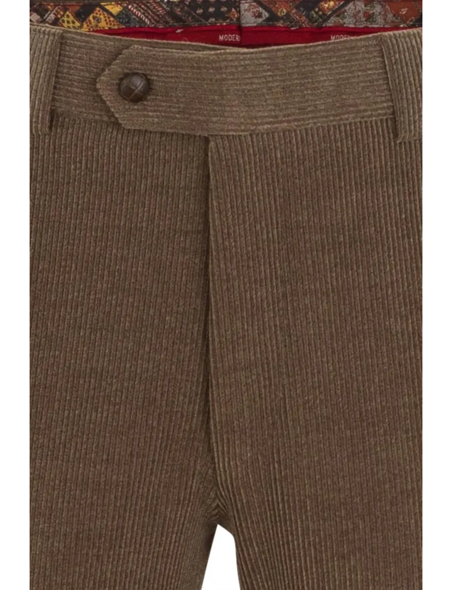 Meyer wolcord broek camel Roma