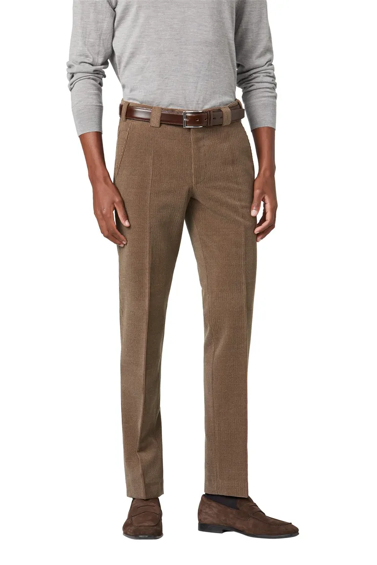 Meyer wolcord broek camel Roma