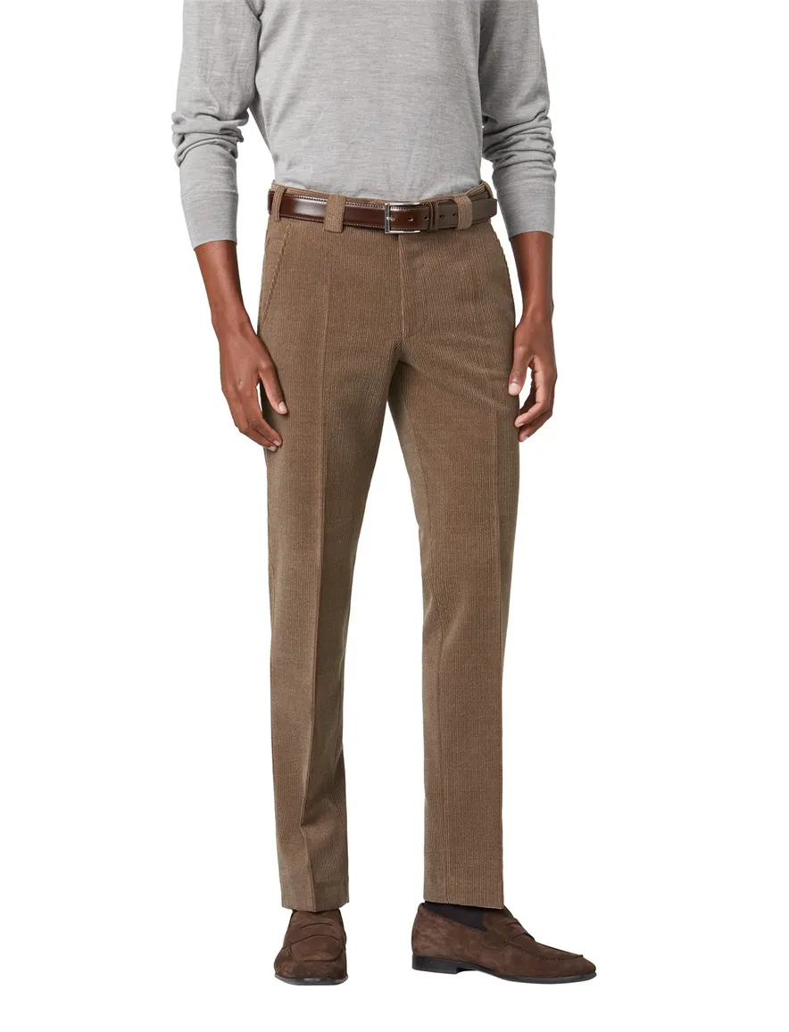 Meyer wolcord broek camel Roma