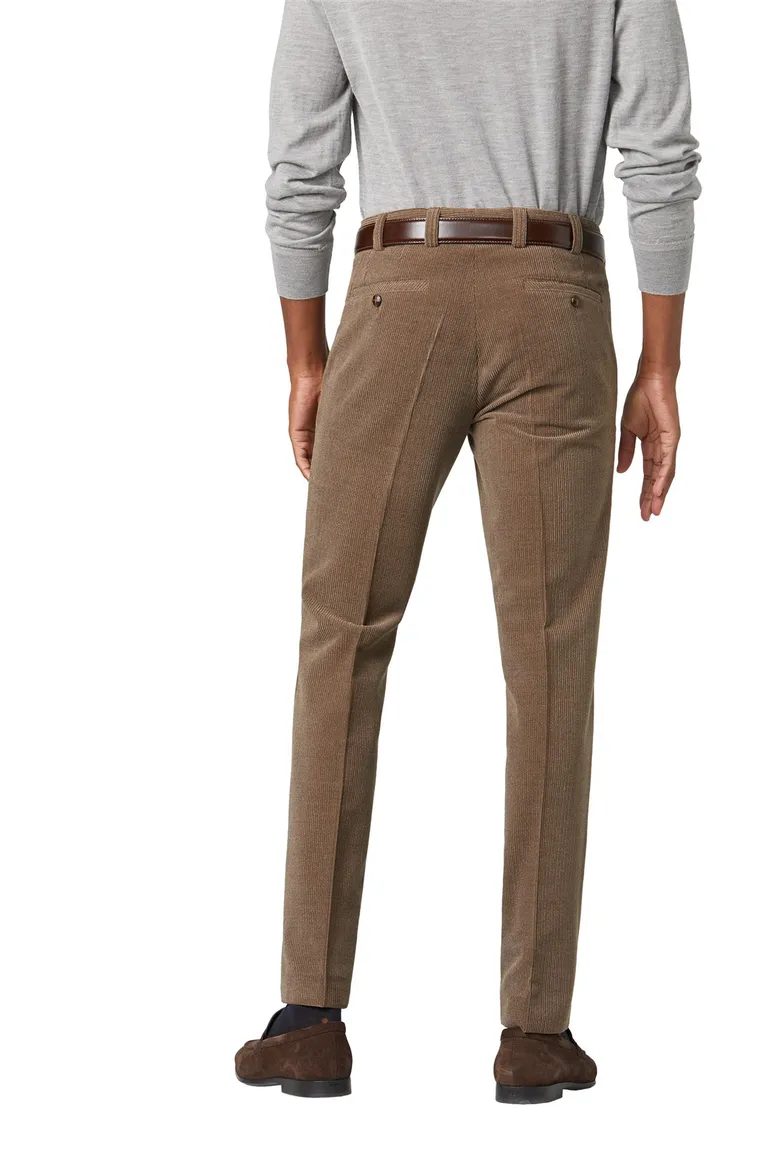 Meyer wolcord broek camel Roma