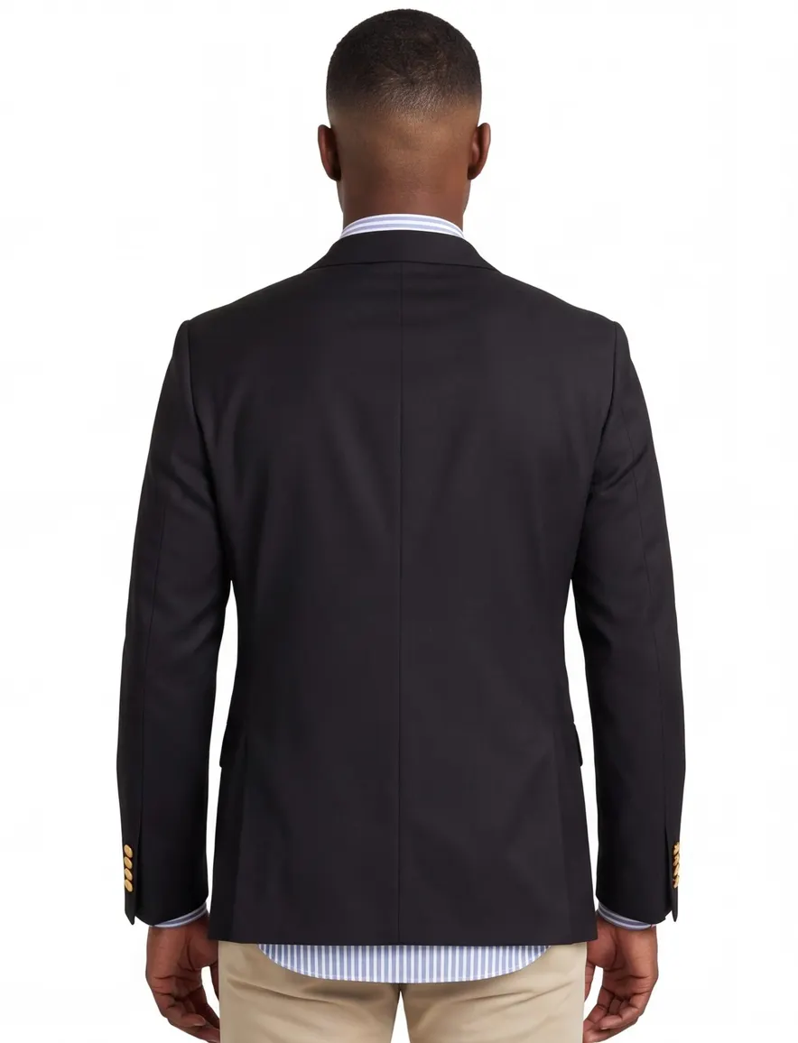 Dressler blazer donkerblauw effen wol normale fit