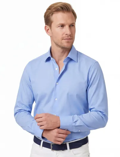 Olymp Overhemd Olymp lichtblauw super slim fit