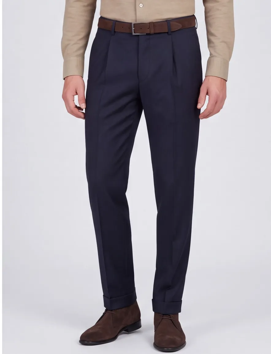 Hiltl pantalon Milano-U wol navy