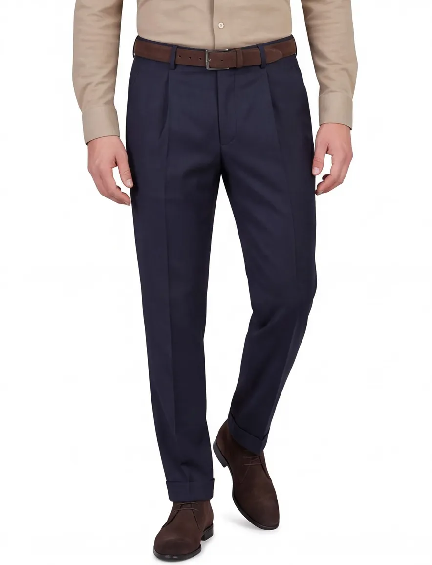 Hiltl pantalon Milano-U wol navy