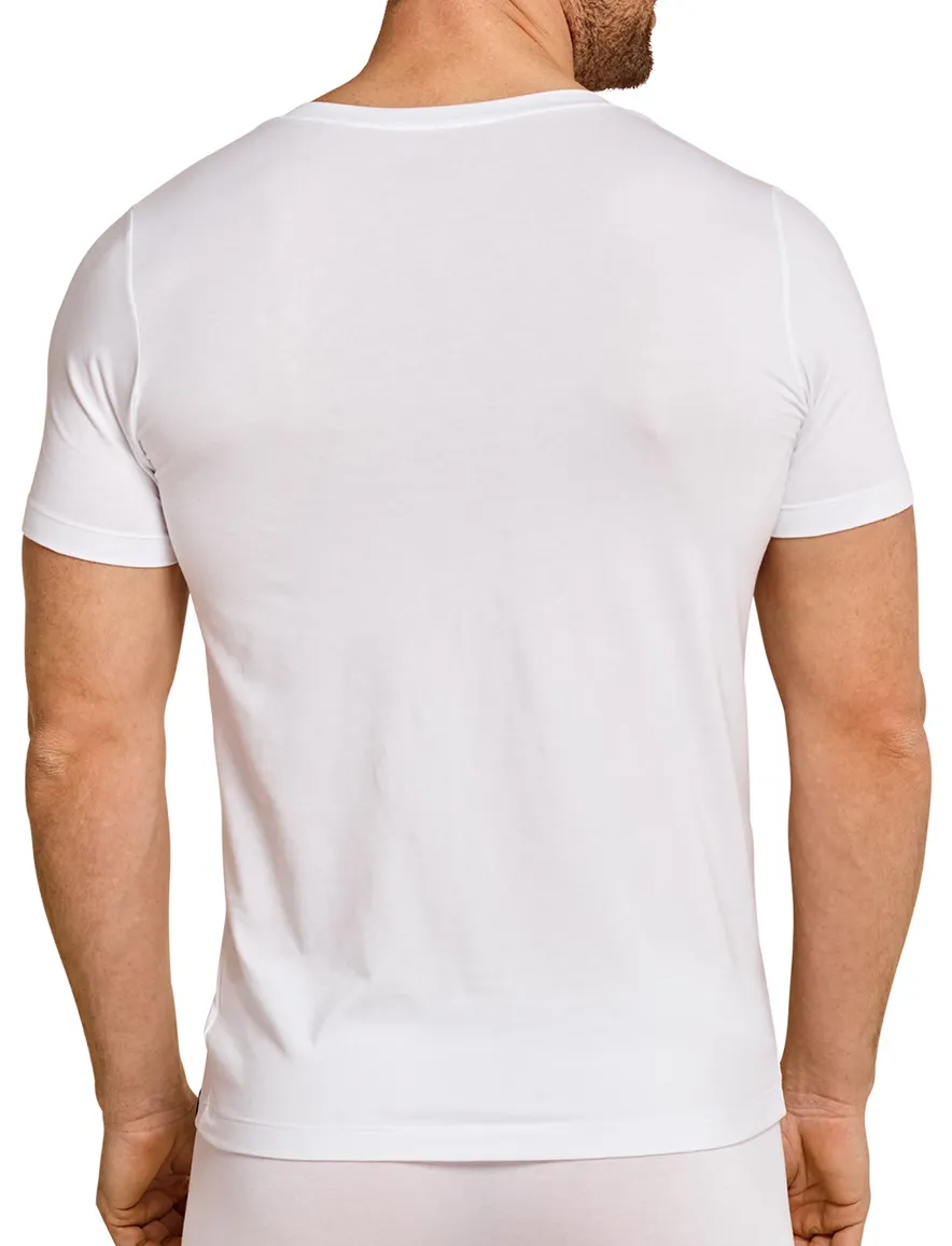 Schiesser t-shirt Long Life Soft ondergoed aanbieding wit