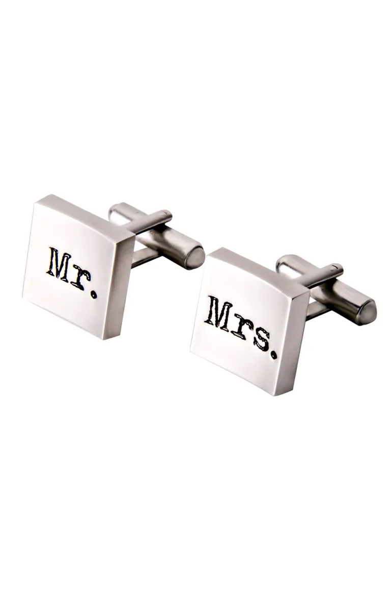 Profuomo trouwmanchetknopen Mr Mrs