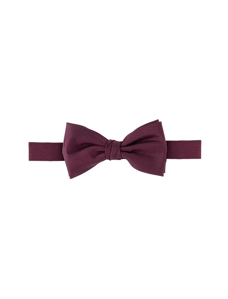 Profuomo bordeaux zijden strik oxford