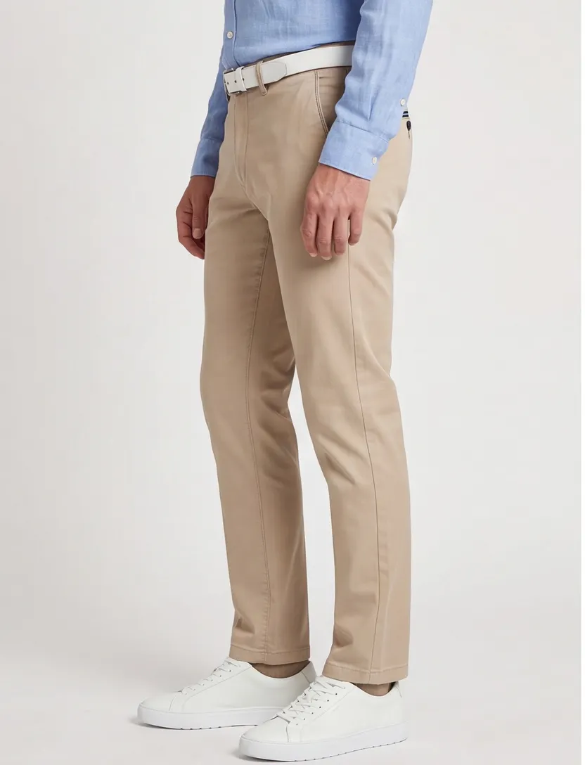 Gardeur pantalon lichtbeige model Benny-3