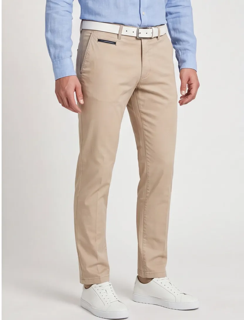 Gardeur pantalon lichtbeige model Benny-3