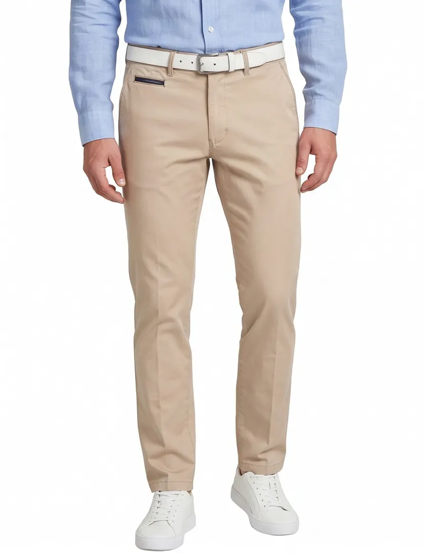 Gardeur pantalon lichtbeige model Benny-3