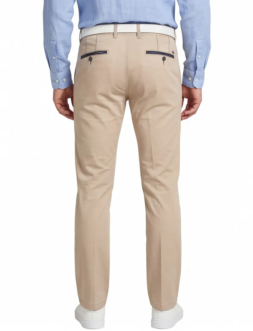 Gardeur pantalon lichtbeige model Benny-3