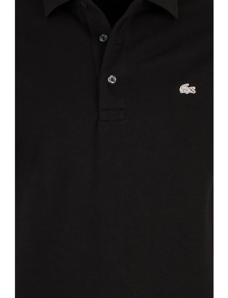 Zwarte polo heren Lacoste Slim Fit