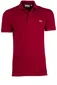 polo Lacoste bordeaux effen katoen slim fit