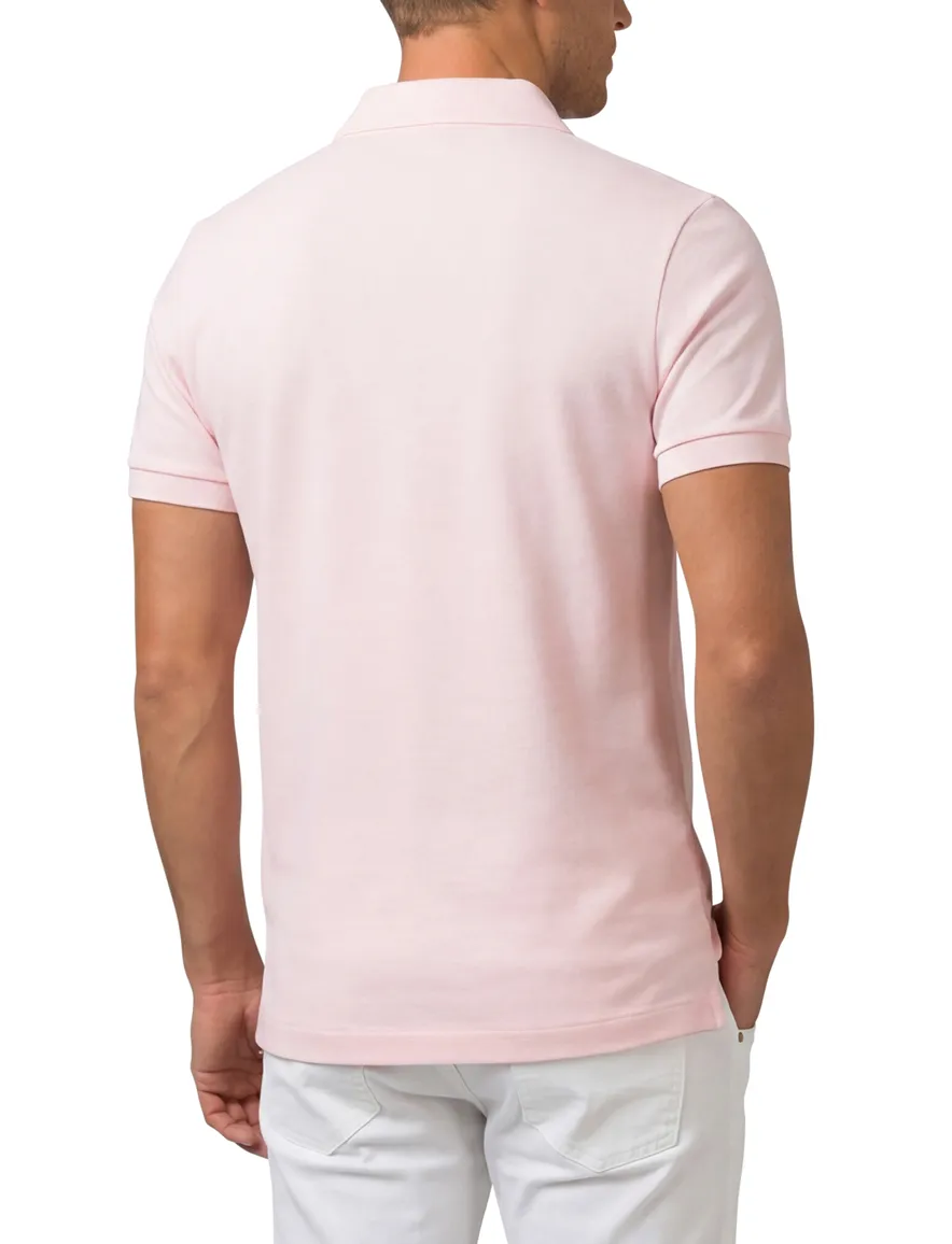 Lichtroze polo Lacoste Slim Fit