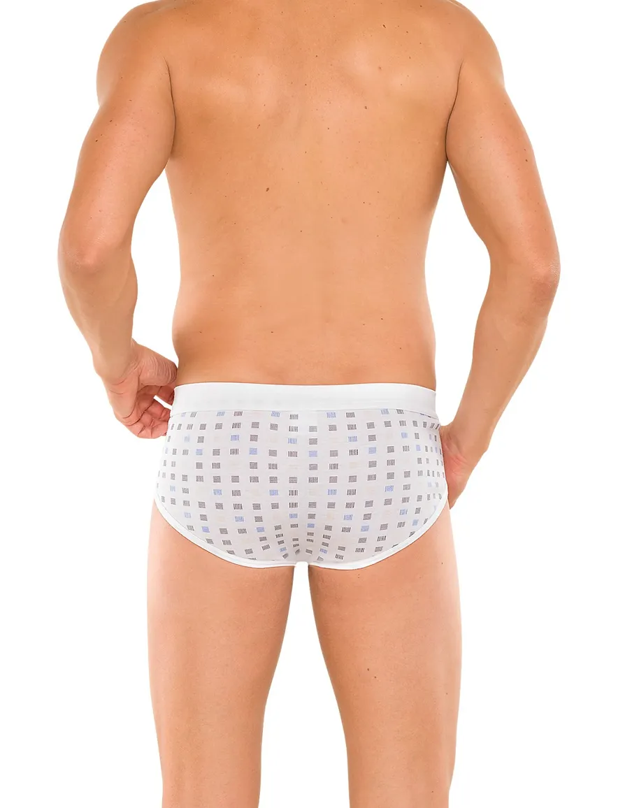 5=4 Schiesser slip wit motief 2-pack