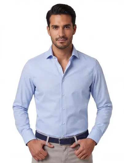 Olymp Overhemd Olymp No. 6 super slim fit blauw geruit
