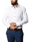 Mouwlengte 7 Eterna shirt wit navy knopen
