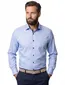 Eterna sleeve 7 overhemd blauw navy knopen