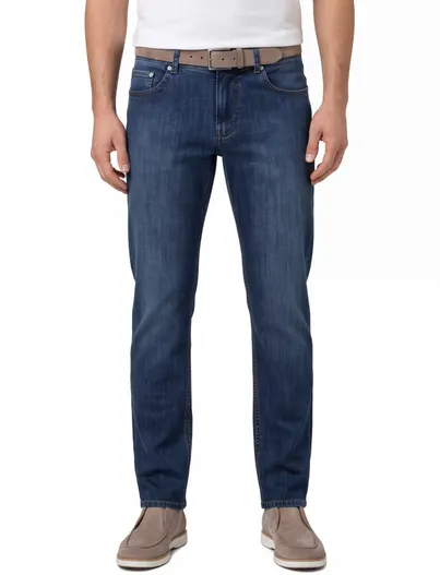 Brax Brax pantalon Cooper blauw denim