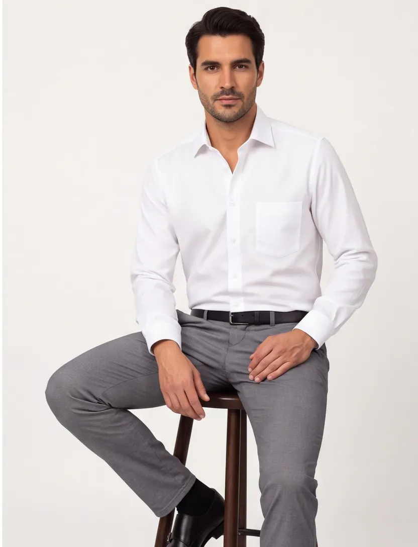Casa Moda modern fit overhemd wit