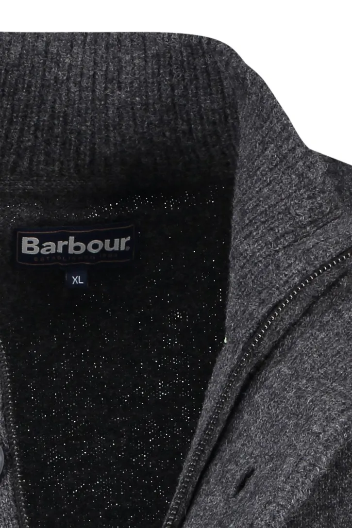 Vest Barbour antraciet gemêleerd