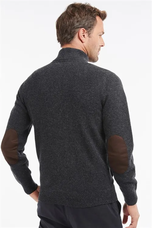 Vest Barbour antraciet gemêleerd