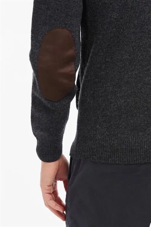 Barbour vest grijs effen lamswol