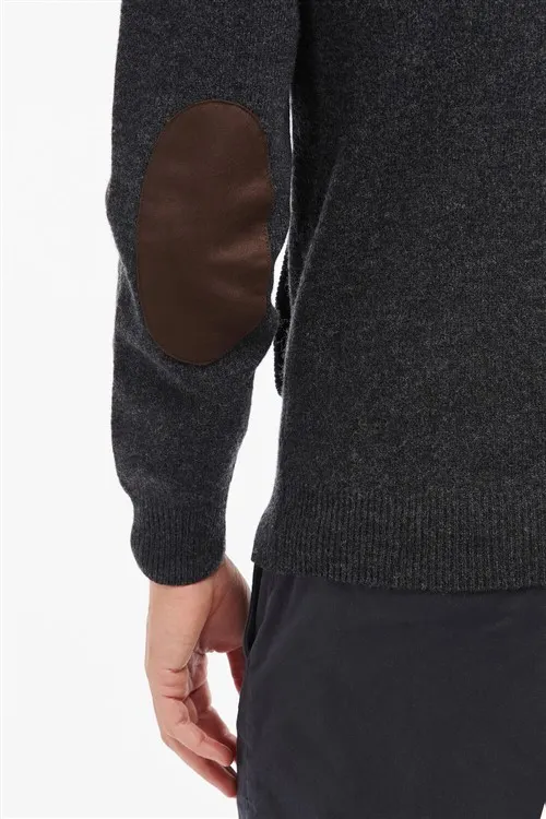 Vest Barbour antraciet gemêleerd