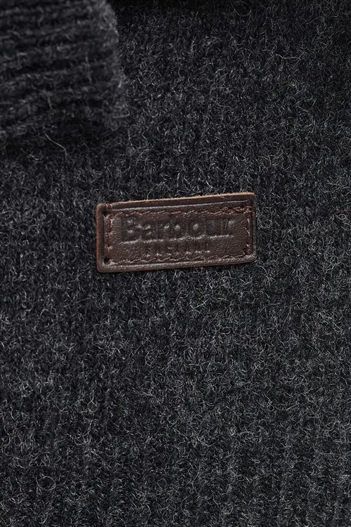 Vest Barbour antraciet gemêleerd