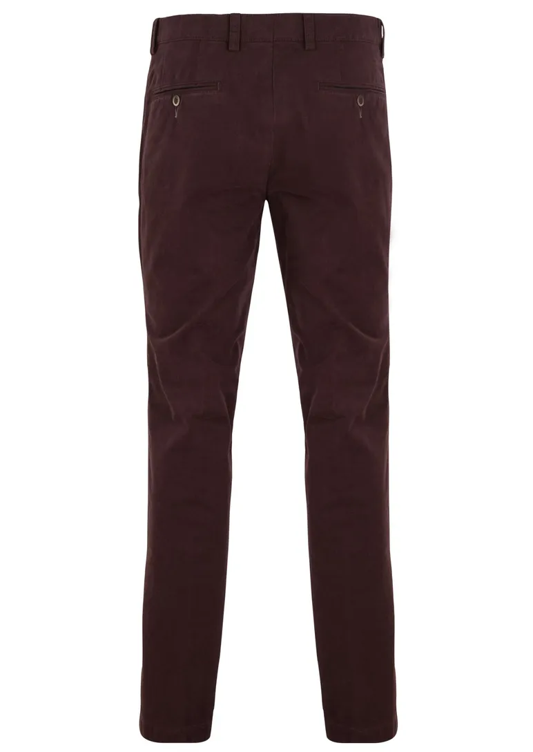 Portofino slim fit chino aubergine Ghibli
