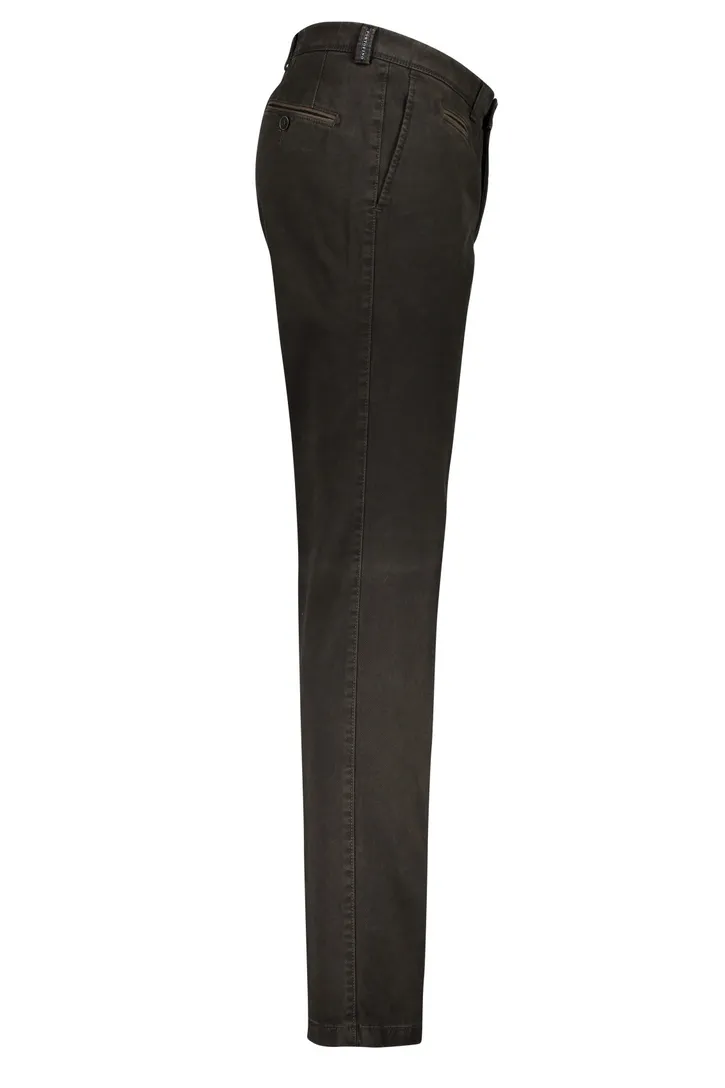Portofino broek slim fit donkerbruin