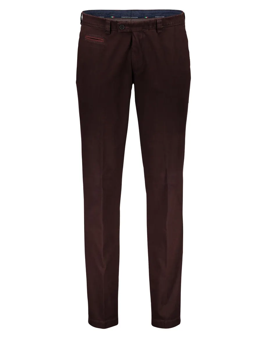 Portofino broek slim fit bordeaux