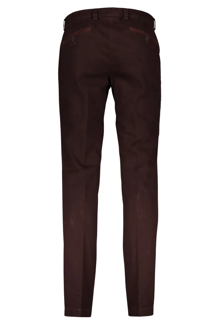 Pantalon Portofino bordeaux slim fit