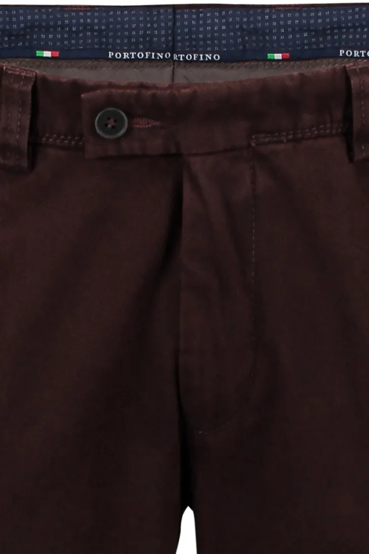 Pantalon Portofino bordeaux slim fit