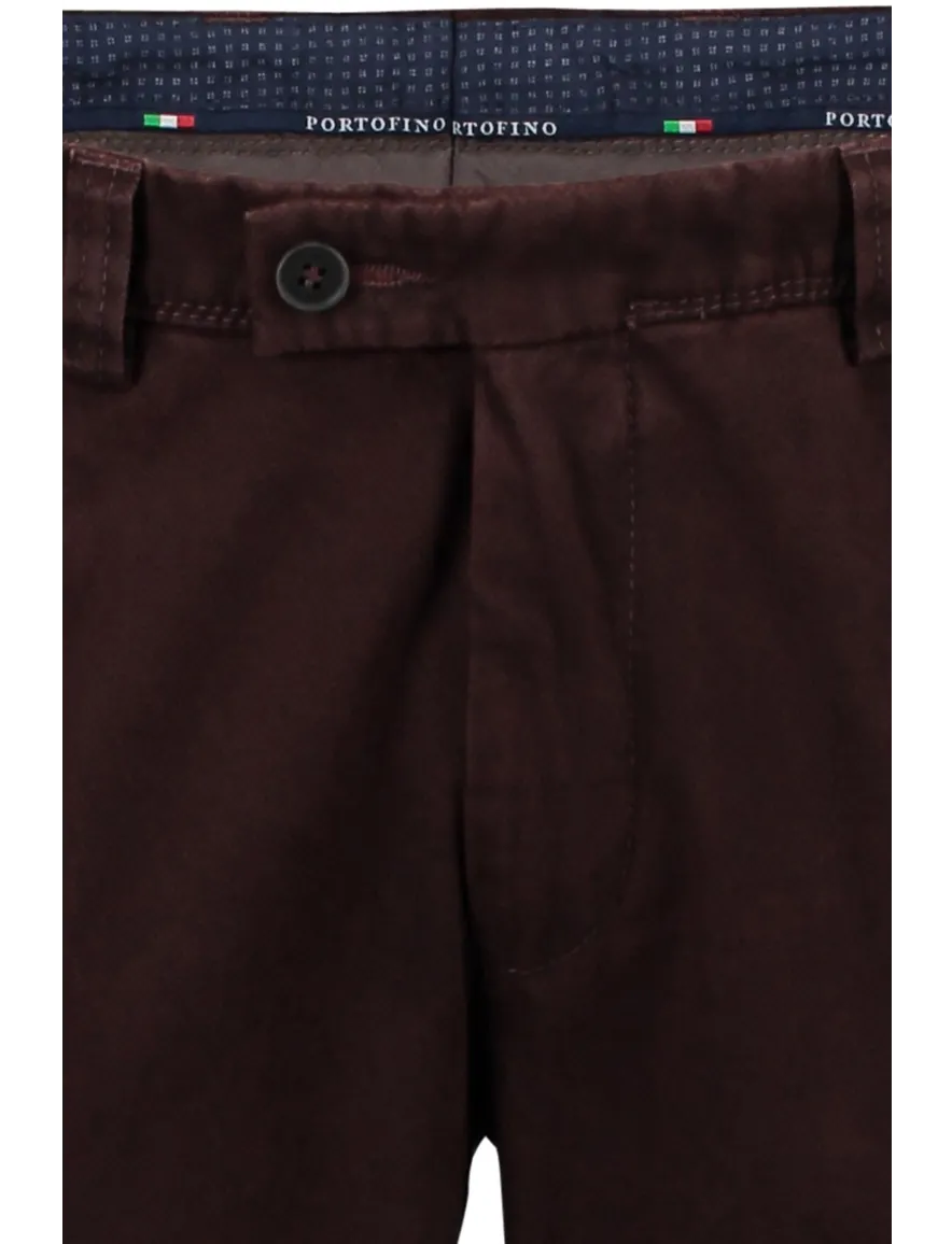 Portofino broek slim fit bordeaux
