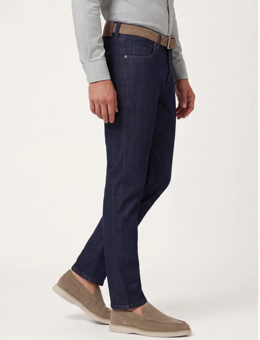 M.E.N.S. broek Detroit 5-pocket donkerblauw